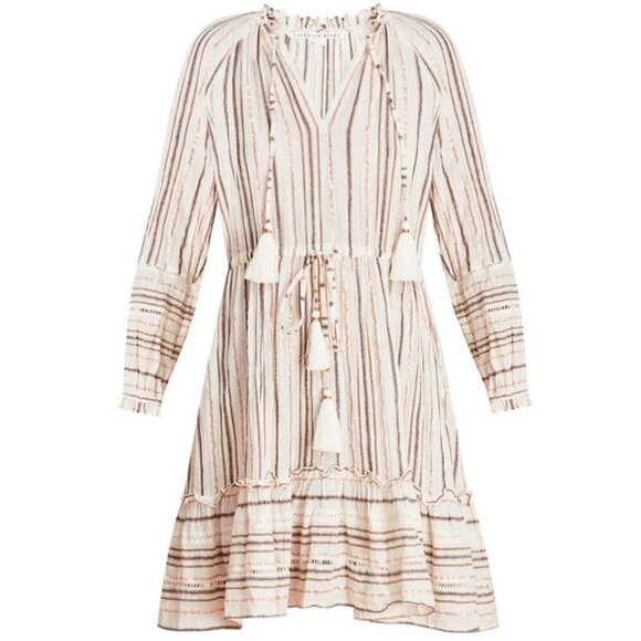 💕VERONICA BEARD💕 Danica Metallic Dress ~ Natural Multi-Color XS NWT - Picture 10 of 16